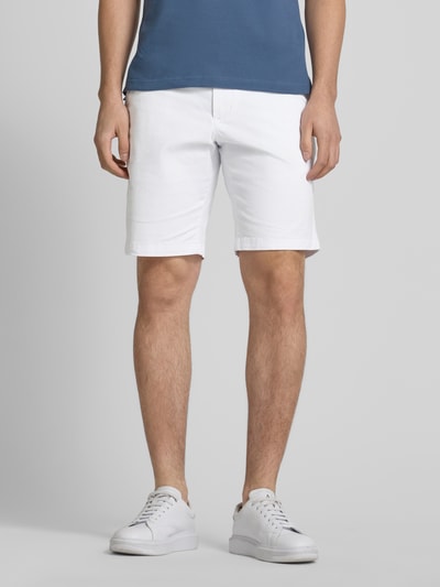 Tommy Hilfiger Relaxed Fit Chinoshorts aus Baumwoll-Mix Modell 'HARLEM' Weiss 4