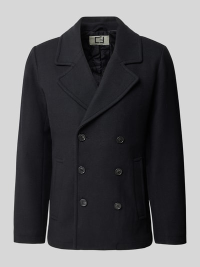 Casual Friday Regular fit jack van wolmix model 'METS' Zwart - 1