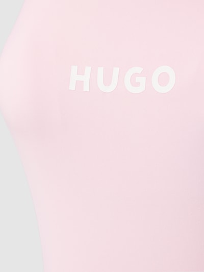 HUGO Badeanzug mit Label-Print Pink 2