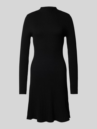 Vero Moda Sukienka lekko rozkloszowana z dzianiny z mieszanki wiskozy model ‘NANCY’ Czarny 2