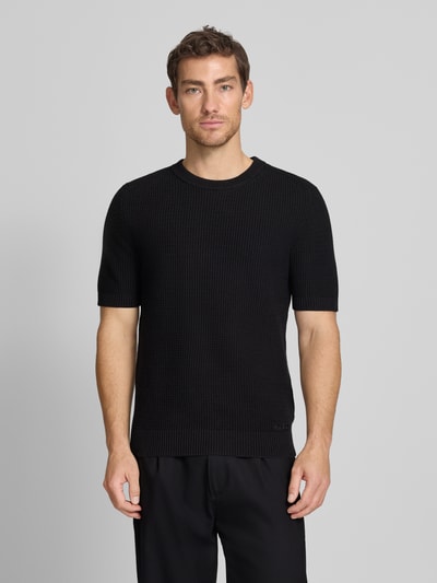 HUGO Regular Fit T-Shirt aus reiner Baumwolle Modell 'SAFFON' Black 4