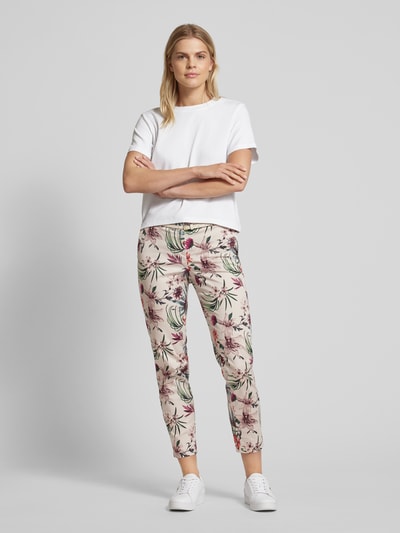 Christian Berg Woman Slim fit broek met riem Kit - 1