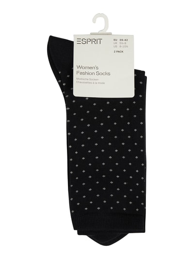 Esprit Socken mit Stretch-Anteil im 2er-Pack Black 2