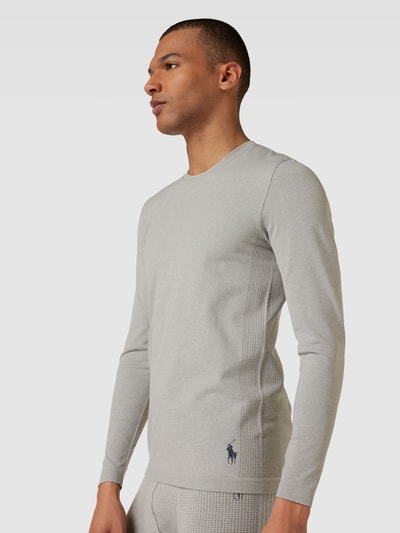 Polo Ralph Lauren Underwear Longsleeve mit Rundhalsausschnitt Modell 'PERFORMANCE' Mittelgrau Melange 3