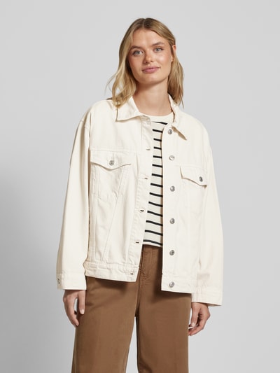 Mango Jeansjacke mit Brusttaschen Offwhite 4