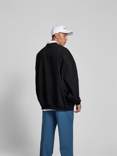 VETEMENTS Sweatshirt mit gerippten Abschlüssen Black 5