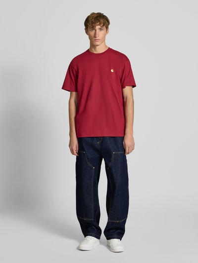 Carhartt Work In Progress Wide Leg Jeans mit Ziernähten Modell 'NASH' Jeansblau 1