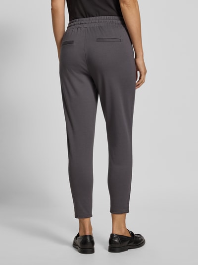 ICHI Jogpants in verkürzter Passform mit elastischem Bund Anthrazit 5