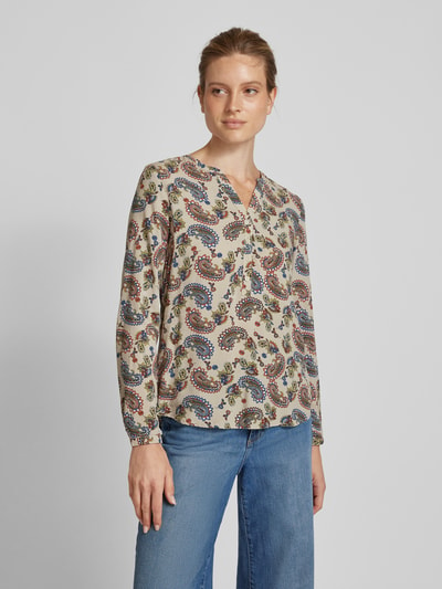 Christian Berg Woman Bluse aus Viskose mit Paisley-Muster Beige 4