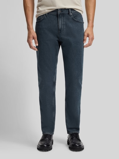 BOSS Orange Jeans o kroju regular fit z mieszanki bawełny Niebieski 4