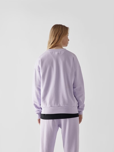 SPRWMN Sweatshirt mit Logo-Motiv Lavendel 5