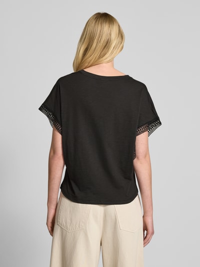 ICHI T-Shirt mit V-Ausschnitt Modell 'HOLYA' Black 5