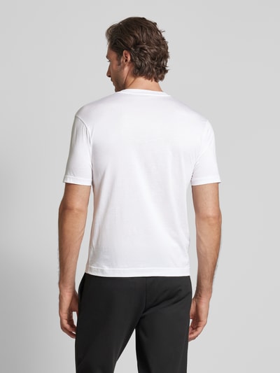Drykorn T-Shirt mit geripptem Rundhalsausschnitt Modell 'GILBERD' Offwhite 5
