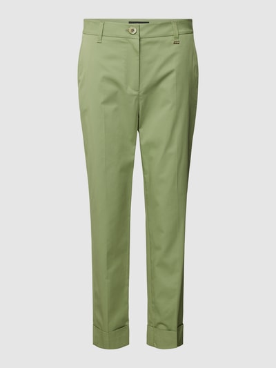 Marc Cain Stoffhose mit fixierten Beinumschlägen Khaki 2