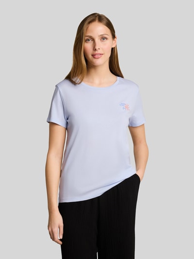 Tom Tailor Denim regular fit T-shirt van puur katoen Lichtblauw - 4