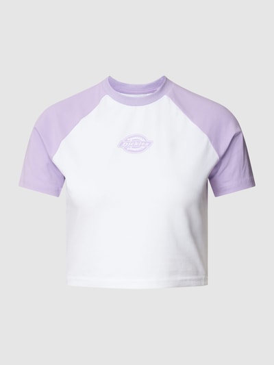 Dickies Cropped T-Shirt mit Logo-Print Modell 'SODAVILLE' Lila 2