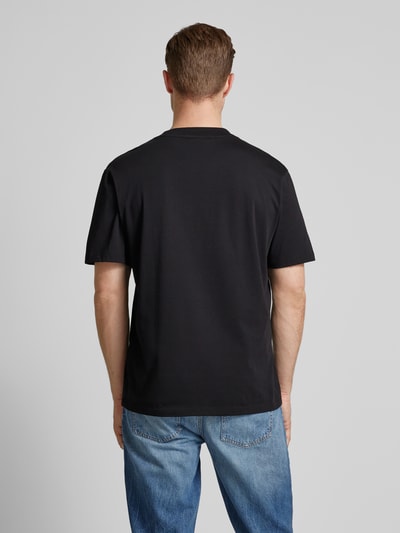 HUGO T-Shirt mit Label-Print Modell 'Dablumo' Black 5