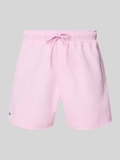 Lacoste Badeshorts mit Logo-Stitching Rosa 1