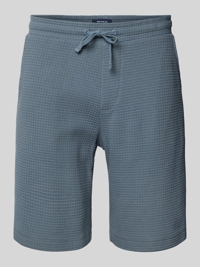 MCNEAL Regular Fit Shorts mit Strukturmuster Rauchblau 2