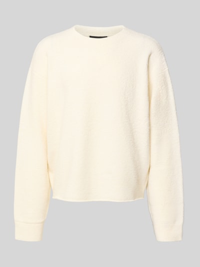 Don´t Waste Culture Sweatshirt mit gerippten Abschlüssen Modell 'Akilani' Beige 2