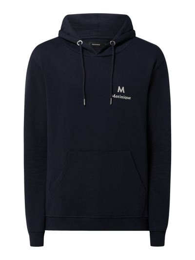 Matinique Hoodie aus Baumwolle Modell 'Bradley'  Dunkelblau 2