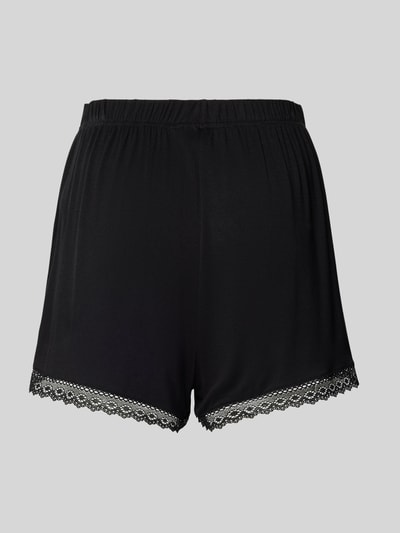 CCDK Copenhagen Loose Fit Pyjama-Shorts mit Spitzenbesatz Modell 'Kimmy' Black 3