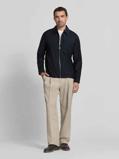 JOOP! COLLECTION jack met kentkraag en ritssluiting model 'Keano' Marineblauw - 1