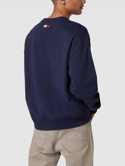 Tommy Hilfiger Sweatshirt met labelstitching Marineblauw - 5