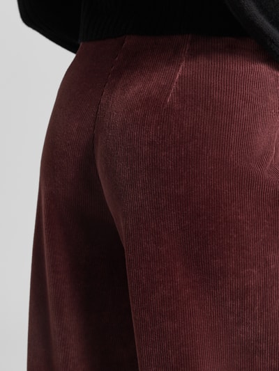 Raffaello Rossi Tapered Fit Cordhose aus Baumwoll-Mix Modell 'SALLY' Bordeaux 3