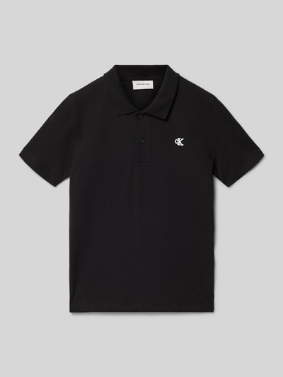 Calvin Klein Jeans Regular Fit Poloshirt aus Baumwoll-Mix Black 1