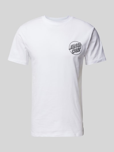 SANTA CRUZ T-Shirt mit Label-Print Weiss 2