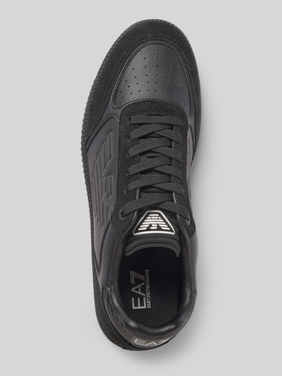 EA7 Emporio Armani Sneakers met labelprints, model 'NEW HERITAGE EAGL' Zwart - 3