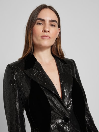 Emporio Armani Blazer mit Paillettenbesatz Black 3