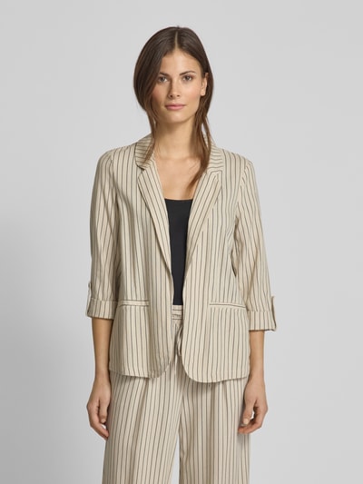 Vero Moda Loose Fit Kurzblazer aus Viskose-Leinen-Mix Modell 'JESMILO' Beige 4