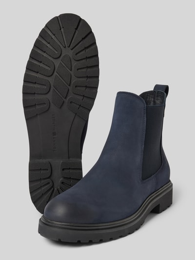 Tommy Hilfiger Chelsea Boots aus echtem Nubukleder Dunkelblau 4