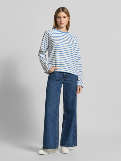 MOS MOSH Sweatshirt mit Raglanärmeln Modell 'Lidy' Bleu 1