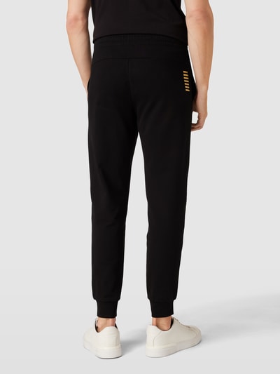 EA7 Emporio Armani Trainingsanzug mit Label-Details Schwarz 6