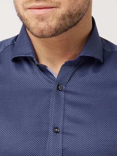 Bruun & Stengade Slim fit zakelijk overhemd van katoen Marineblauw - 3