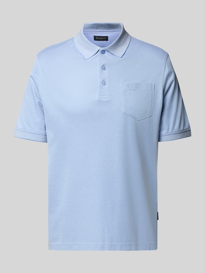 bugatti Poloshirt mit Brusttasche Hellblau 2