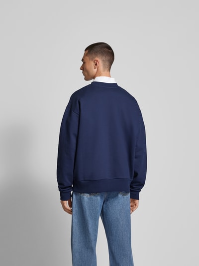 Marni Sweatshirt mit Label-Print Marine 5