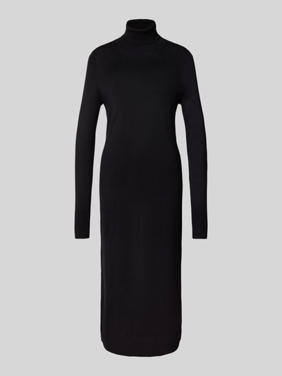 Christian Berg Woman Strickkleid aus Viskose-Mix mit Rollkragen Black 2