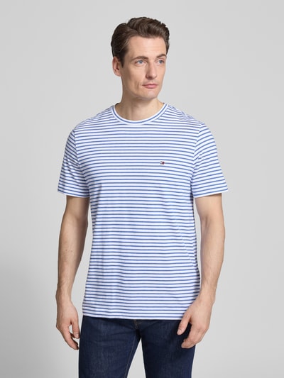 Tommy Hilfiger Regular Fit T-Shirt aus reiner Baumwolle Bleu 4