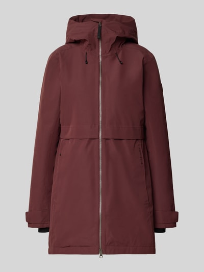 Didriksons Regular Fit Parka mit Kapuze Bordeaux 1