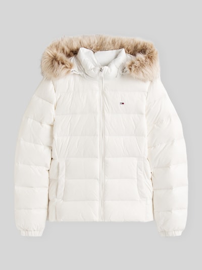 Tommy Jeans Regular Fit Daunenjacke mit Kunstfell Offwhite 2
