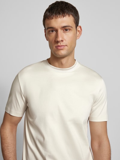 BOSS Slim Fit T-Shirt aus reiner Baumwolle Modell 'Tessler' Offwhite 3