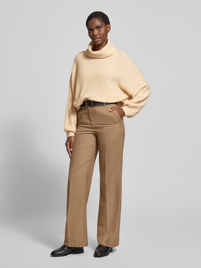 GUIDO MARIA KRETSCHMER WOMAN Oversized gebreide pullover met col, model 'Insa' Beige - 1