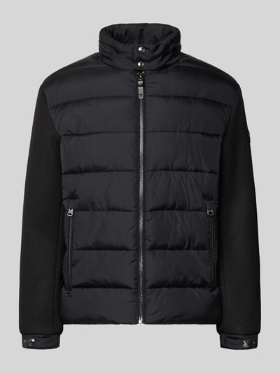 Produktfoto, Regular Fit Steppjacke mit Stehkragen Modell 'Ciscos' von JOOP! in Schwarz mit gesteppten und glatten Strukturen, Herren Bomberjacke / Blouson