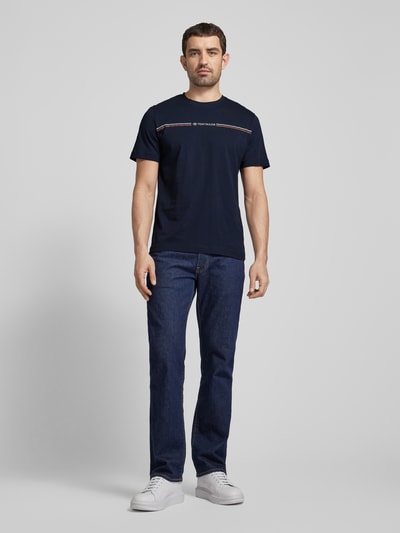 Tom Tailor T-Shirt mit Label-Print Marine 1