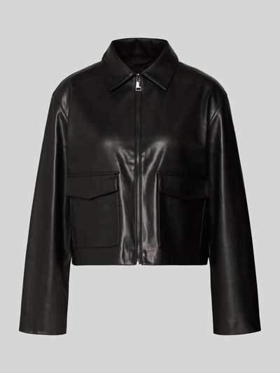 OPUS Jack in leerlook, model 'Josmica' Zwart - 1