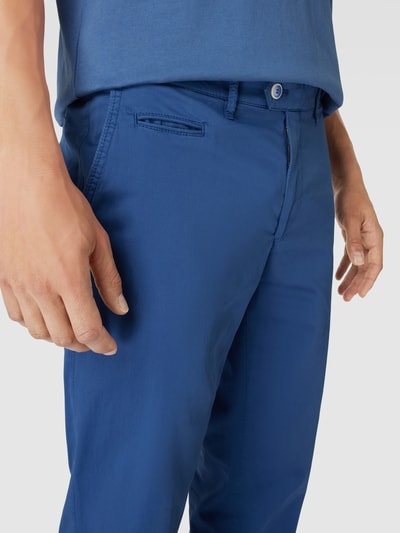 Brax Stoffen broek met paspelzak, model 'Everest' Blauw - 3